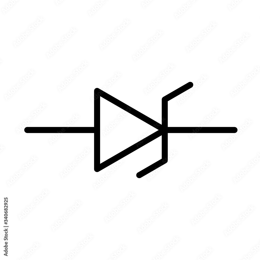 Symbol Zener Diode icon Zener Diode Symbol Zener Diode icon Zener Diode