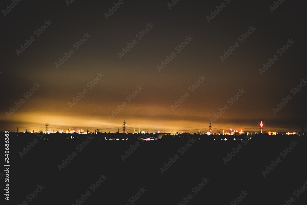 Skyline Düsseldorf Nacht
