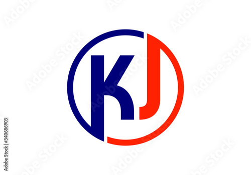 Free Download Initial Monogram Letter K J Logo Design Vector Template. KJ Letter Logo Design - GFXLoad