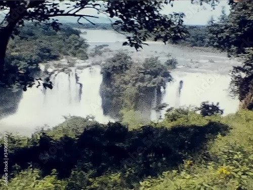 1960s vintage film. Blue Nile Falls, or Tissisat Falls, Ethiopia
 photo