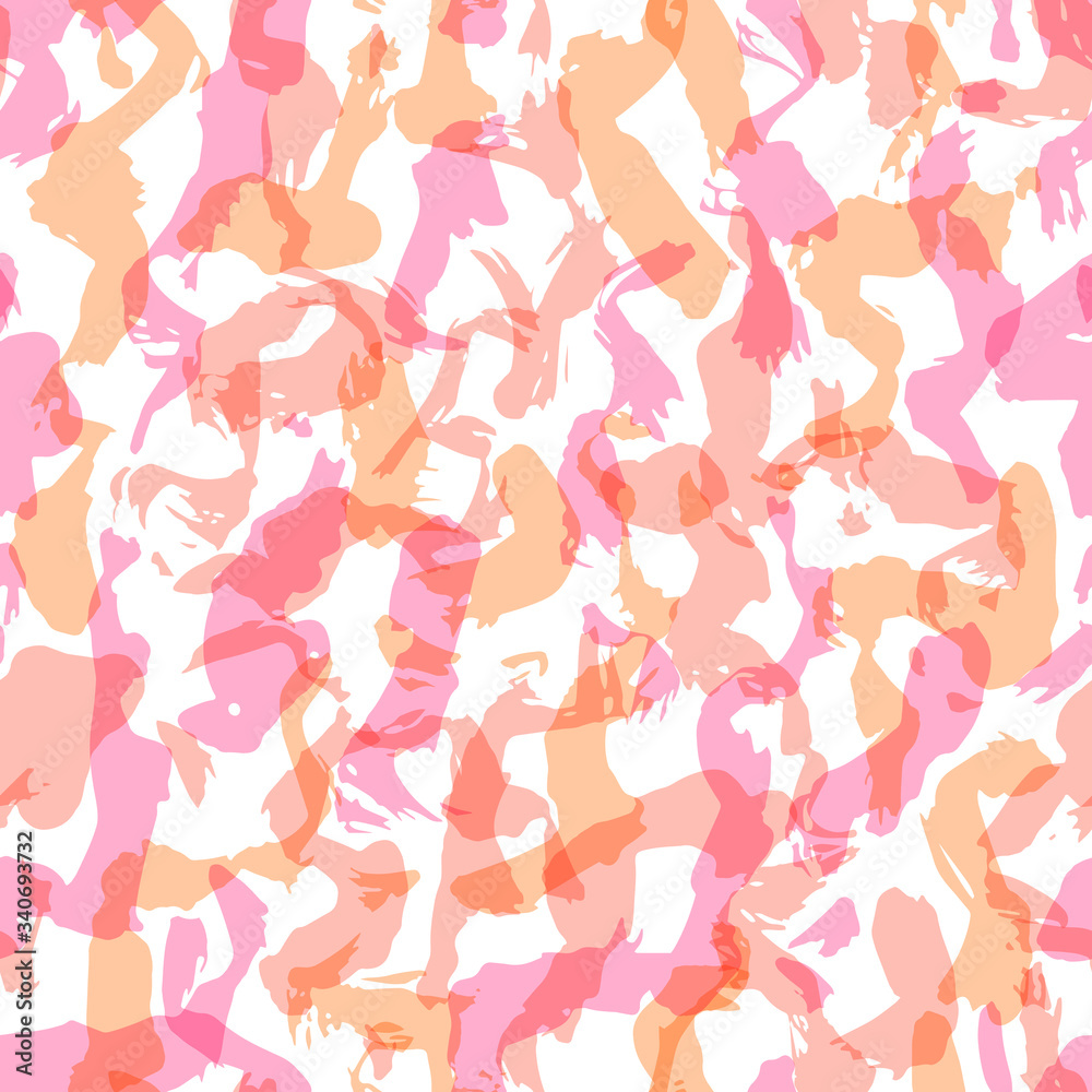Abstract hand drawn seamless pattern