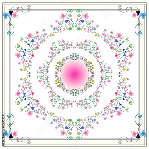 decorazioni e stampe per realizzare stoffe e oggetti per arredo  come porcellane,  foulard, piastrelle, piatti, lenzuola, copriletti