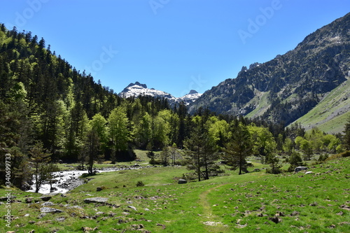 Le plateau du cayan à Cauterets dans les Pyrénées