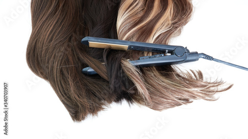 Prostowanie włosów © Marek