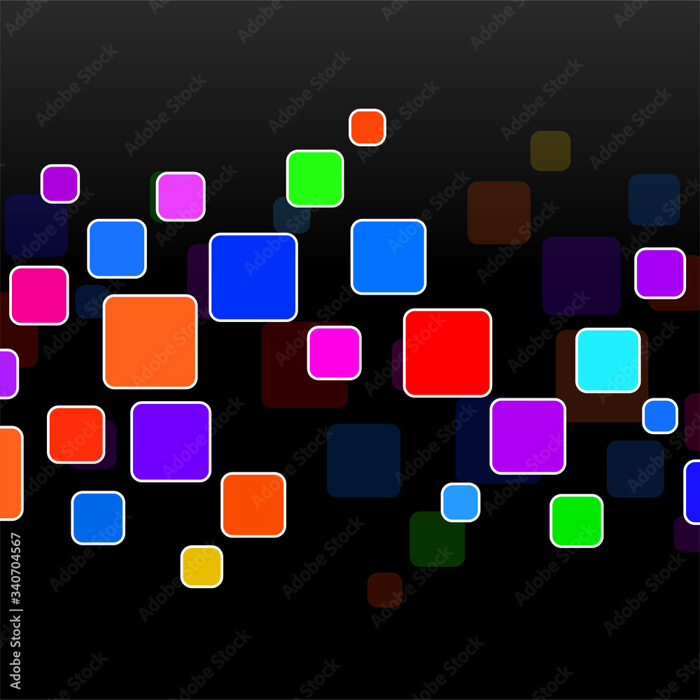 Abstract geometric background with overlapping squares. Vector Abstract geometric background with overlapping squares. Vector
