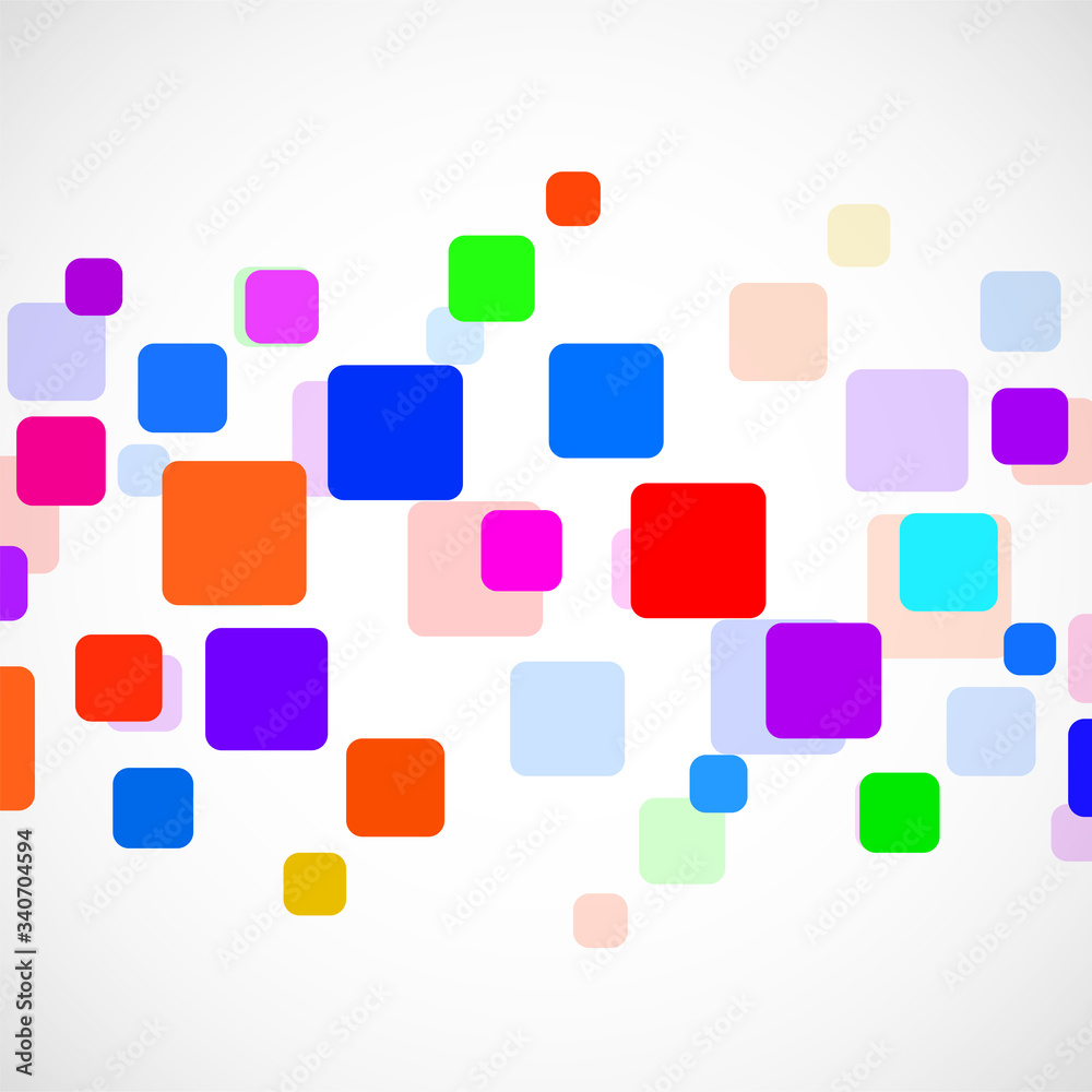 Abstract geometric background with overlapping squares. Vector Abstract geometric background with overlapping squares. Vector