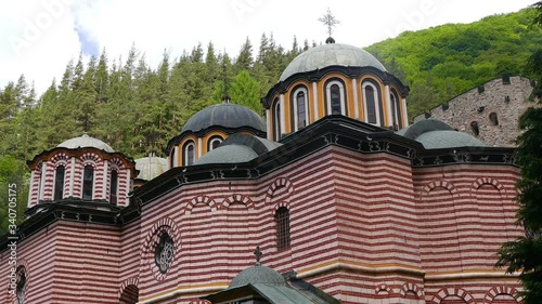 Famous Rila Monastery, founded in the 10th century in Bulgaria photo