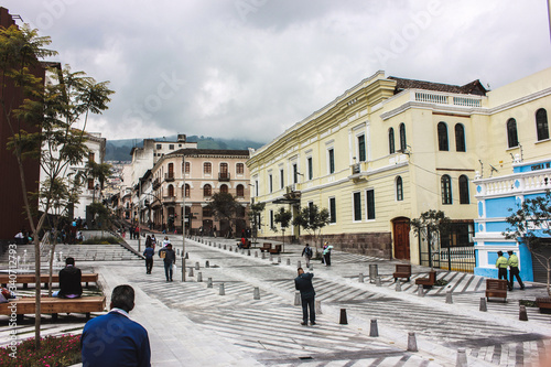 Quito historic center with urban renewal