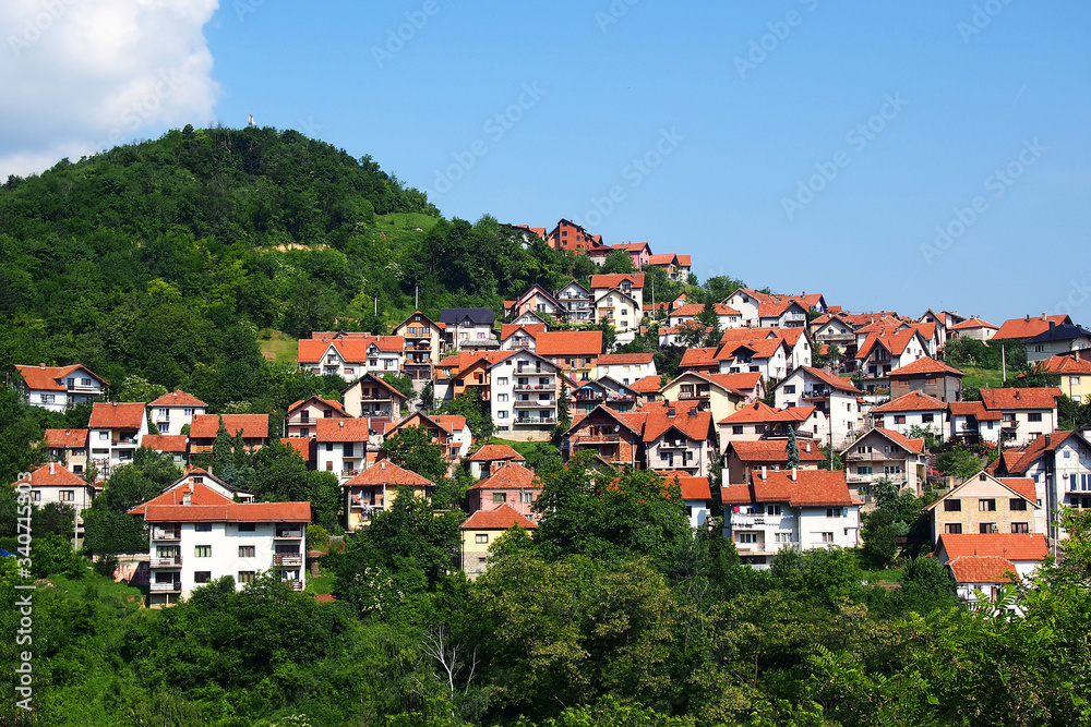 Uzice town in Serbia, Europe