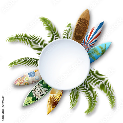 Sign Board and Surfboards