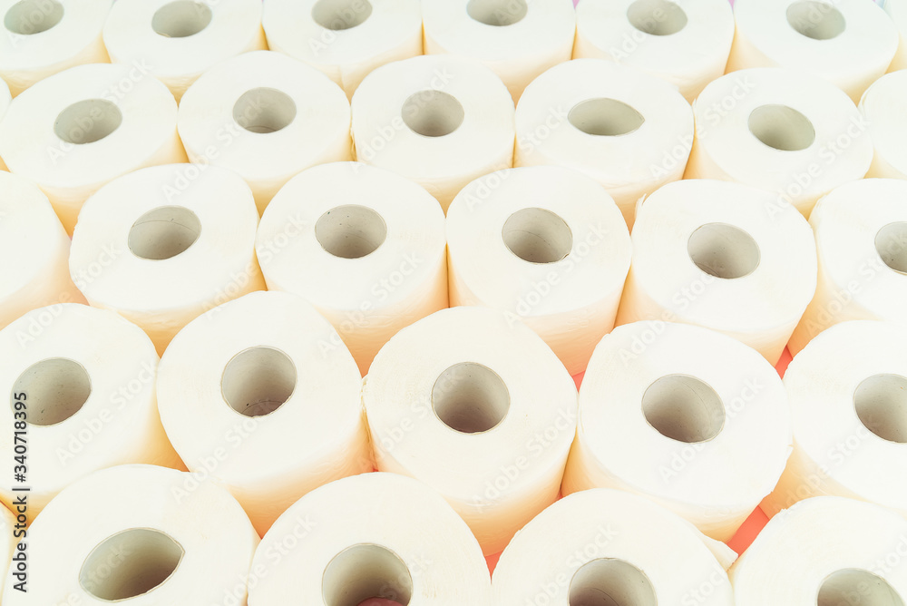 Conceptual image of new toilet paper rolls Conceptual image of new toilet paper rolls