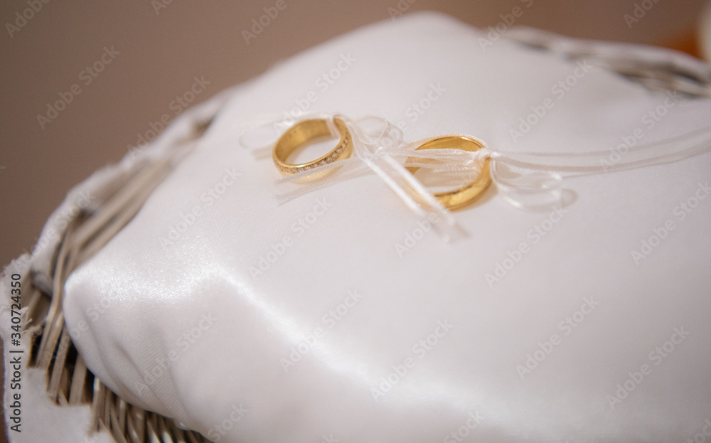wedding rings on a table wedding rings on a table