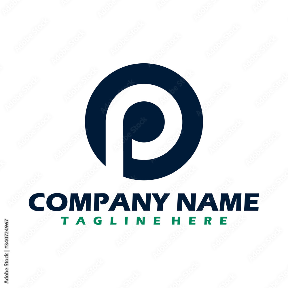 P Logo, P Logo Design, Initial P Logo, Circle P Logo, Real Estate Logo