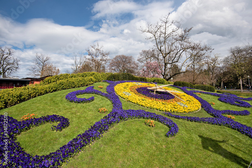 New Design of the Colorful Swiss Horology Symbol Floral Clock  in Geneva
