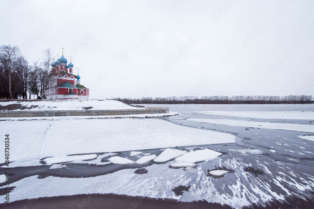 Fototapeta premium Winter photo. Winter landscape. 