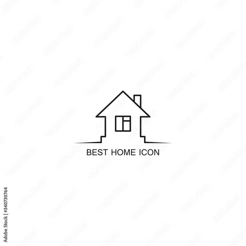 Home Vector icon . Lorem Ipsum Illustration design