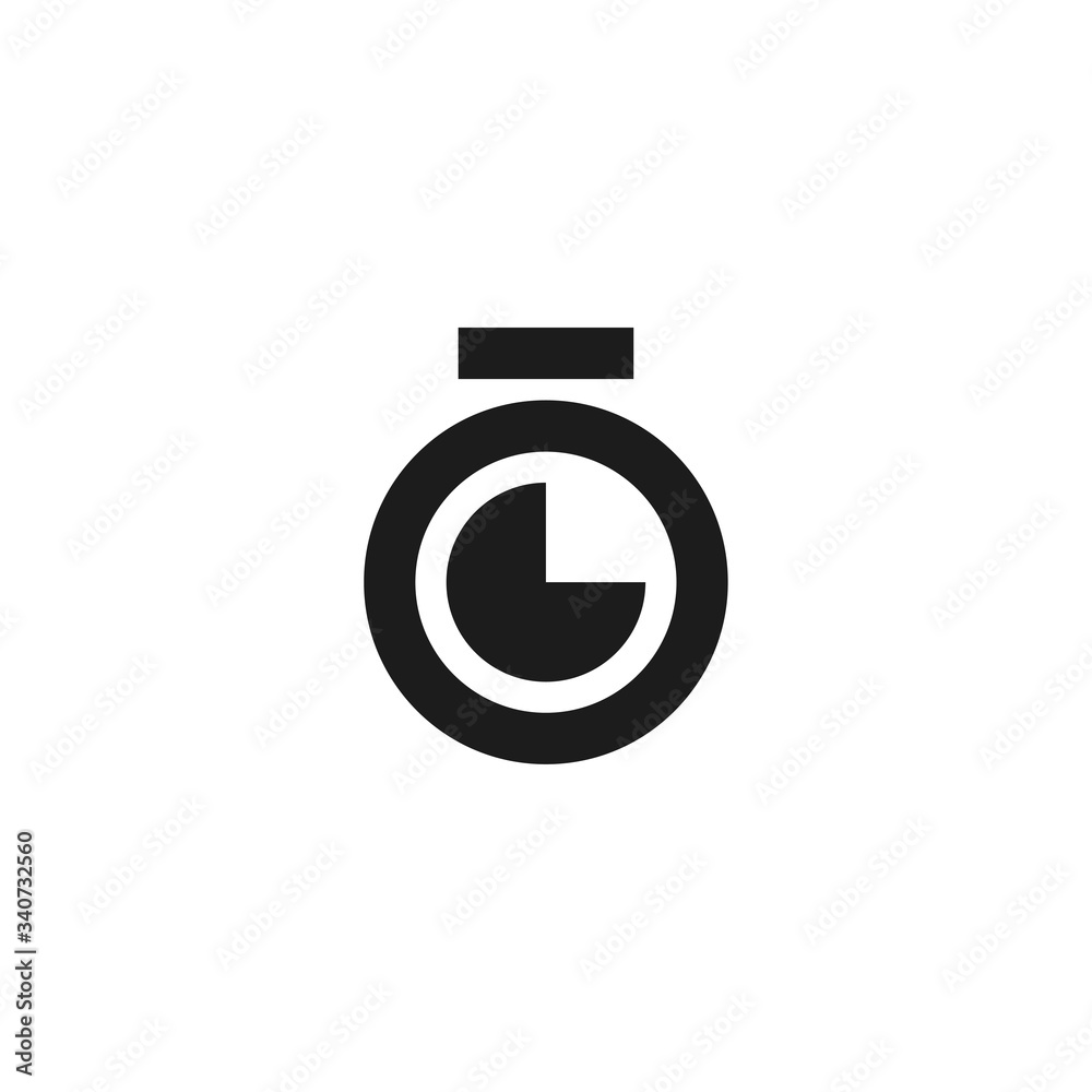 Stopwatch Vector icon . Lorem Ipsum Illustration design