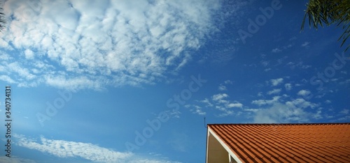 blue sky and roof