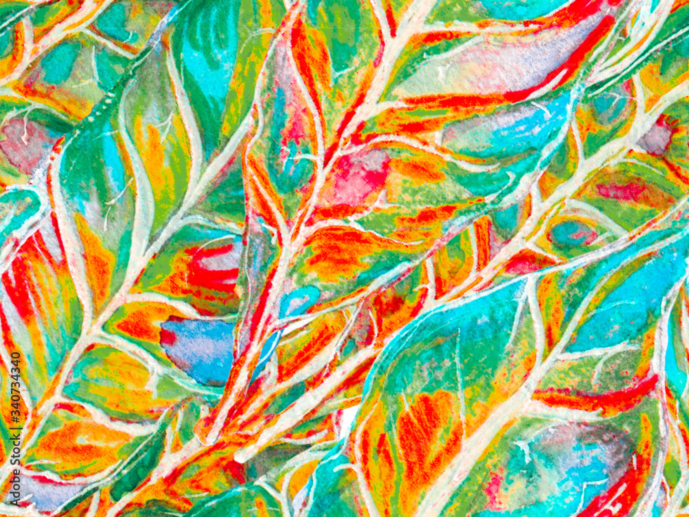 Bio Jasmin Seamless Pattern. Bio Jasmin Seamless Pattern.