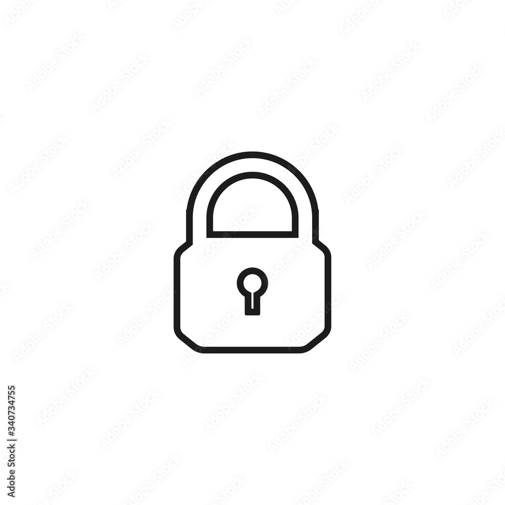 Lock Vector icon . Lorem Ipsum Illustration design Lock Vector icon . Lorem Ipsum Illustration design