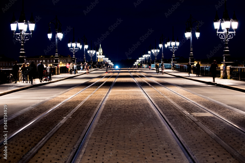 Fototapeta premium Bordeaux By night