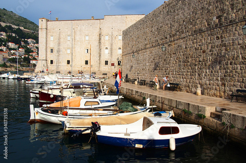 Architecture of the Old town of Dubrovnik Croatia. Dubrovnik is a UNESCO World Heritage site