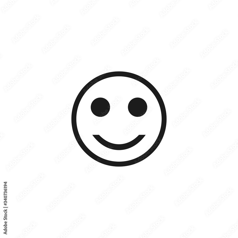 Fototapeta premium Smile Vector icon . Lorem Ipsum Illustration design