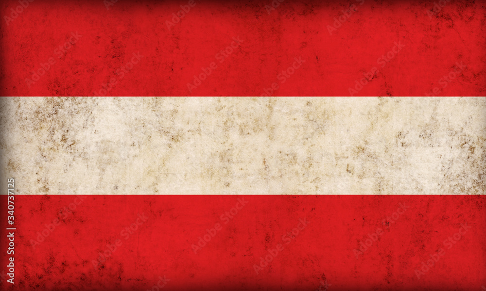 Austrian flag on grunge background Austrian flag on grunge background