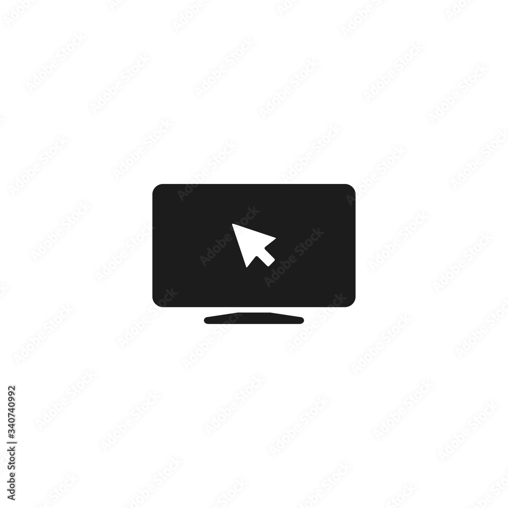 Laptop icon. One of set web icons . Lorem Ipsum Illustration design