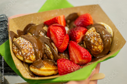 Poffertjes little Dutch pancakes food sweets desserts