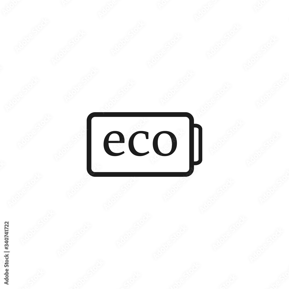 eco battery icon vector . Lorem Ipsum Illustration design eco battery icon vector . Lorem Ipsum Illustration design