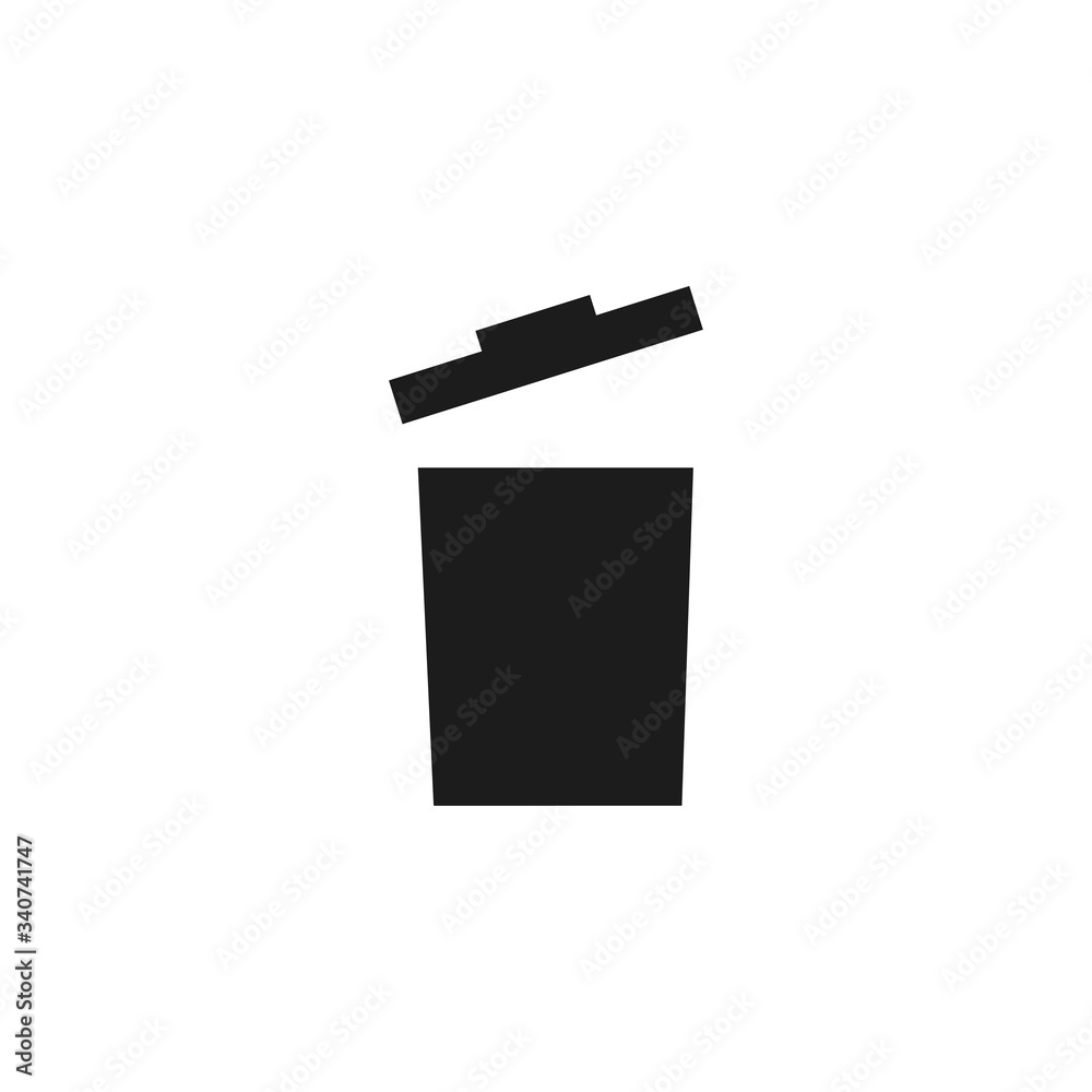 trashcan icon vector . Lorem Ipsum Illustration design trashcan icon vector . Lorem Ipsum Illustration design