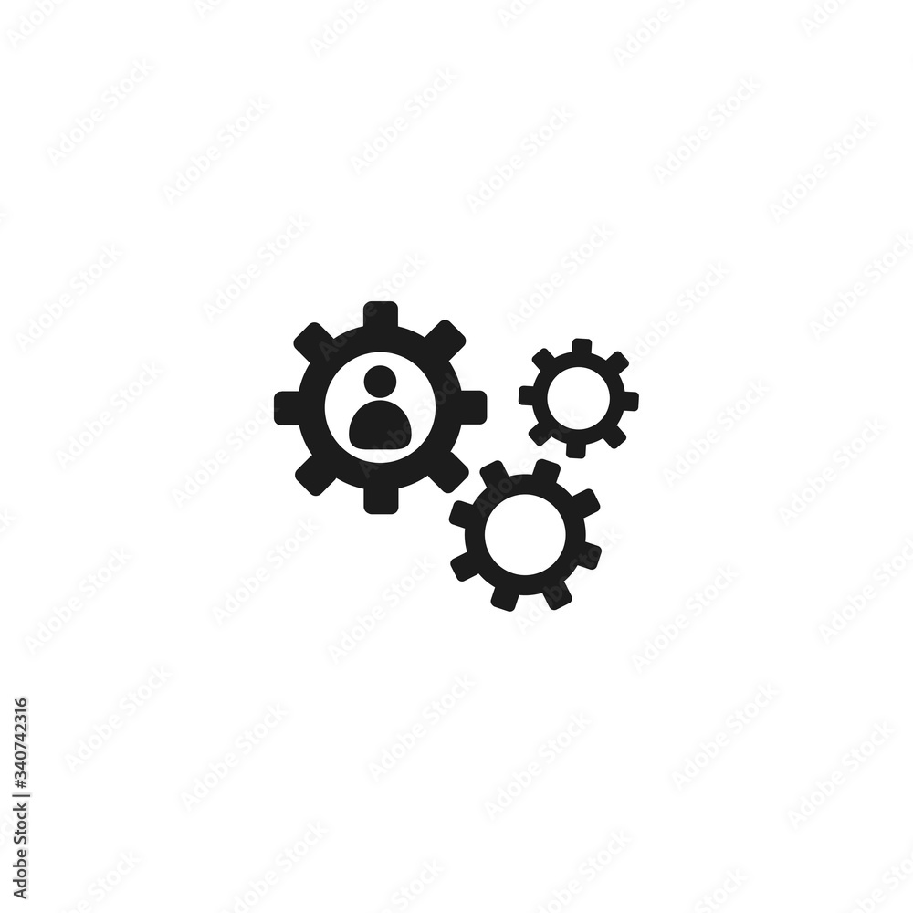 human settings icon vector . Lorem Ipsum Illustration design human settings icon vector . Lorem Ipsum Illustration design