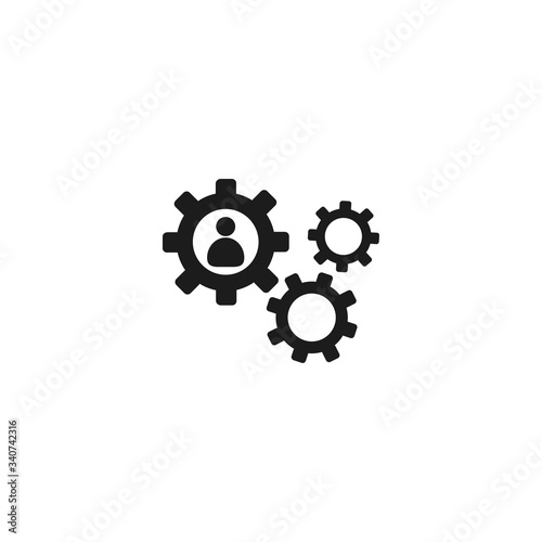 human settings icon vector . Lorem Ipsum Illustration design