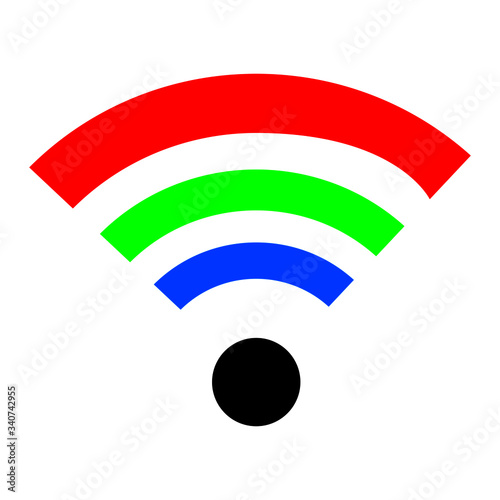 Wifi abstract colorful background 