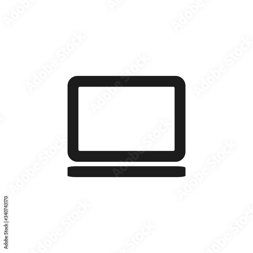 Vector icon laptop . Lorem Ipsum Illustration design