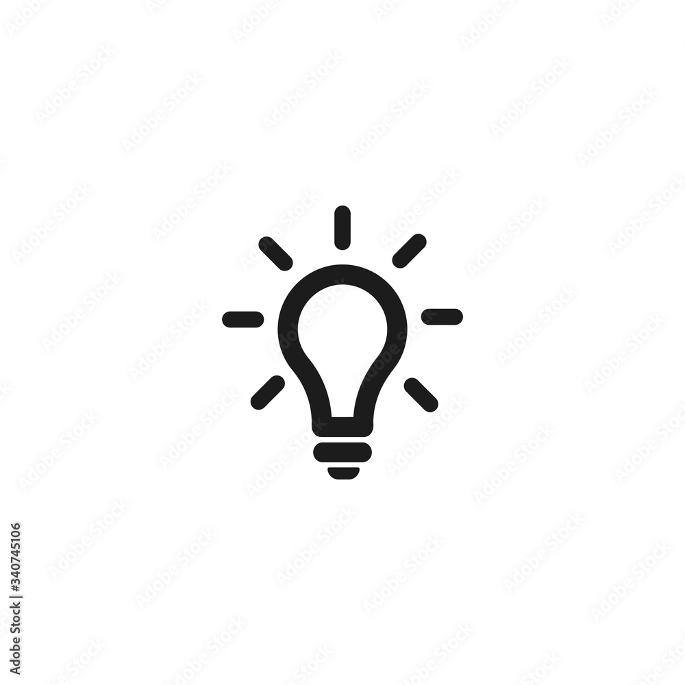 Vector icon bulb 10 EPS . Lorem Ipsum Illustration design Vector icon bulb 10 EPS . Lorem Ipsum Illustration design