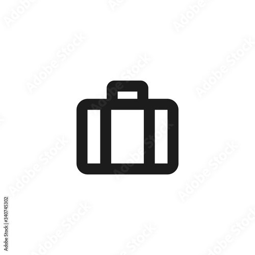 Vector icon suitcase 10 EPS . Lorem Ipsum Illustration design