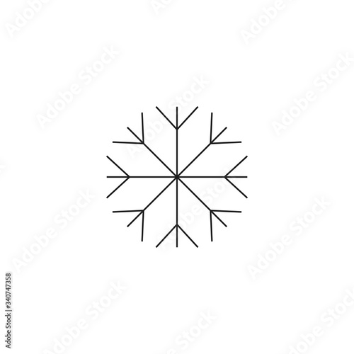 Vector icon snowflake 10 EPS . Lorem Ipsum Illustration design
