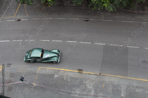 The annual rally of vintage cars Mille Miglia in Brescia, Lombardy, Italy.