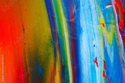Abstract Thick Paint Marks, Streaks and Smears