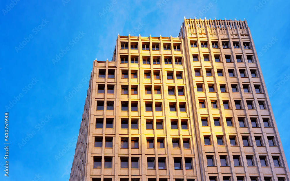 Apartment modern house and business building architecture Berlin Germany reflex