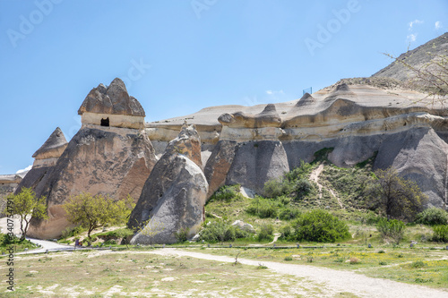 turkey kapadokya located under the name of Simon Pasabaglari other natural volcanic formations in the valley. photo