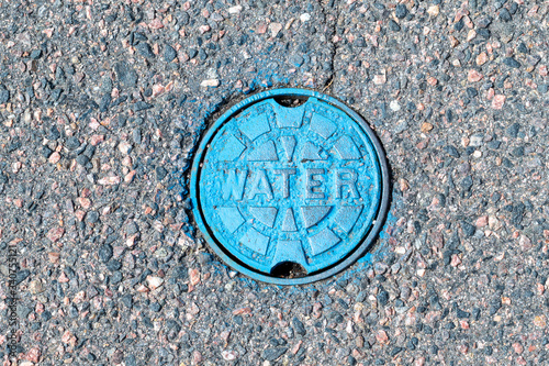 Blue Street Water line cover up close