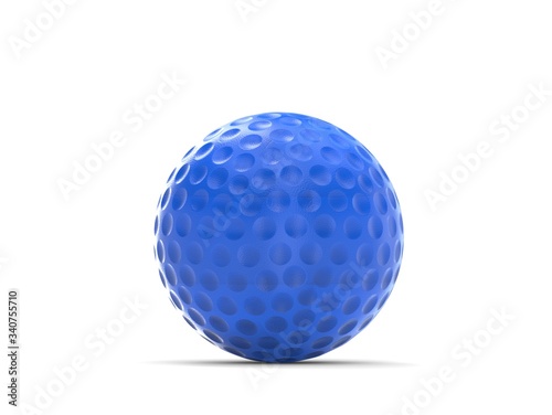 3d illustration of golf ball isolated