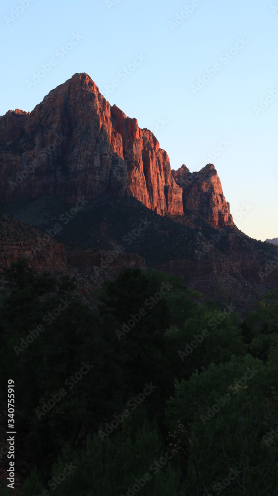 Warm light in Zion National Park