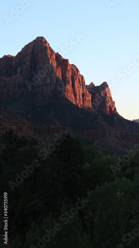 Warm light in Zion National Park