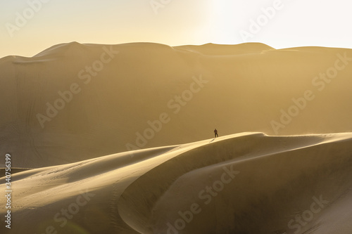 Walking on the edge of the dune