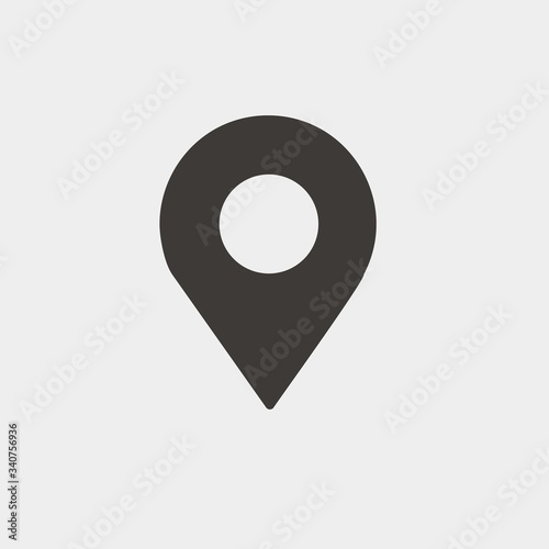 location icon vector illustration and symbol for website and graphic design