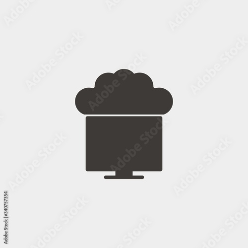 pot cooking icon vector illustration and symbol for website and graphic design